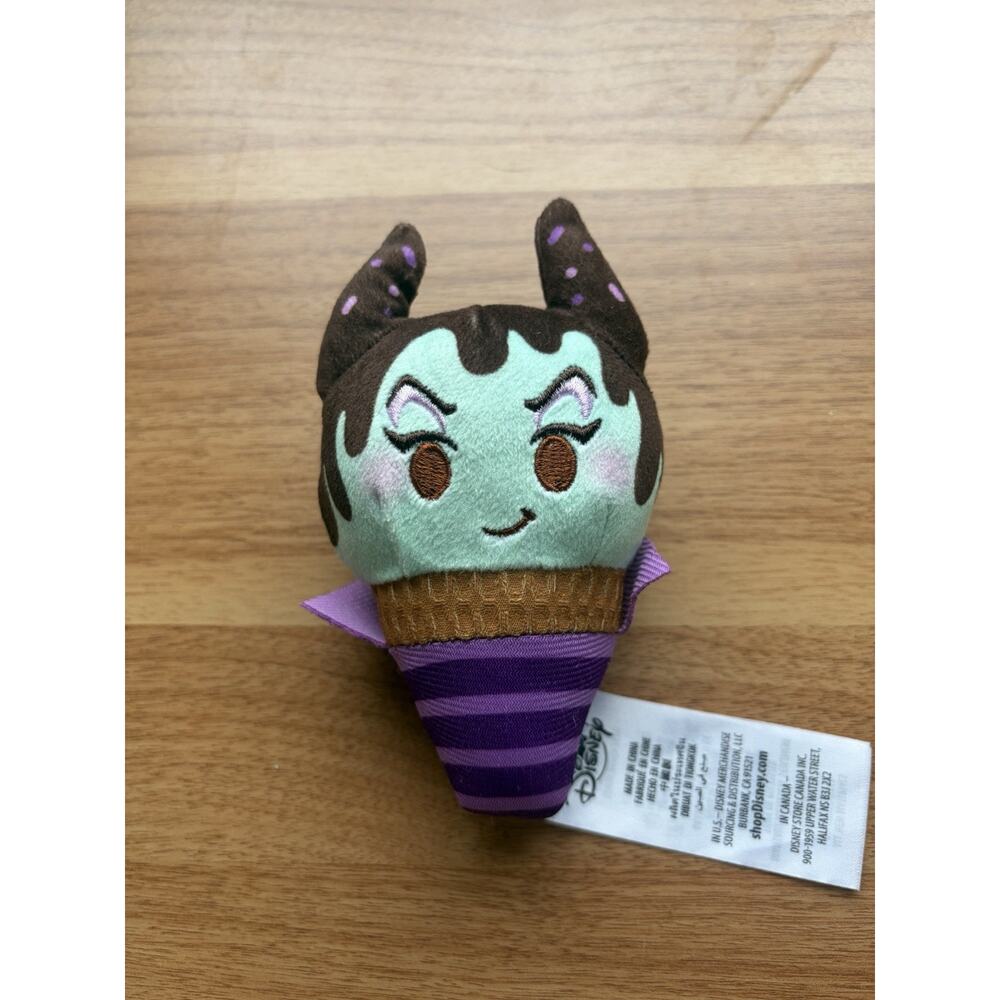 Disney Munchlings Frozen Treats Maleficent Scented Plush Doll Mint Chip Cone